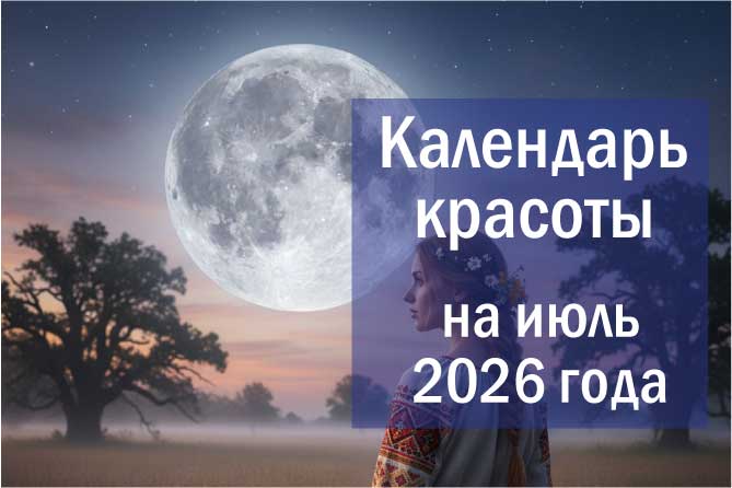 Лунный календарь красоты на июль 2026