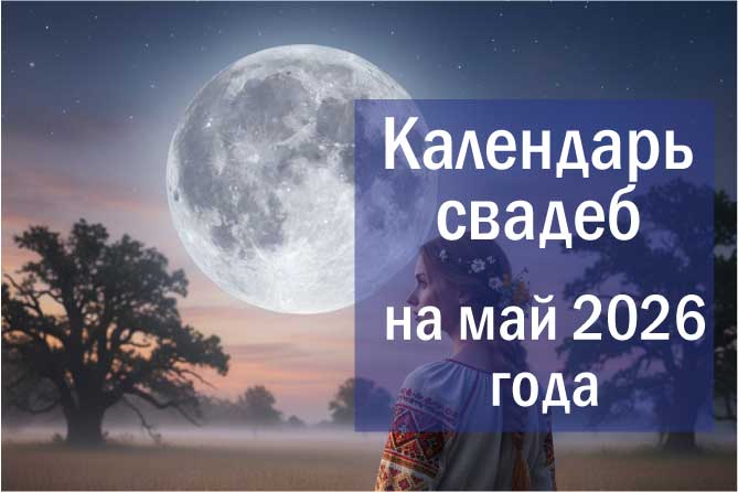 Лунный календарь свадеб на май